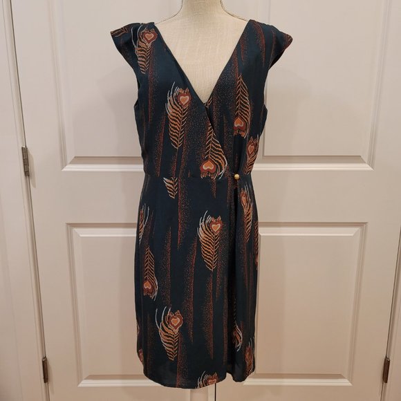 CORY Multicolor Semi Wrap dress, Size 10 - Picture 8 of 8